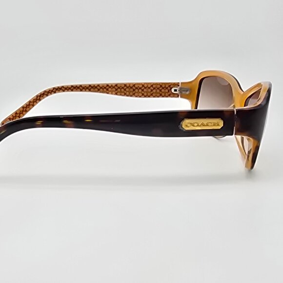 Coach S434 Karen Tortoise Frame Brown Gradient Lens Sunglasses 55-16-125 - Picture 7 of 15
